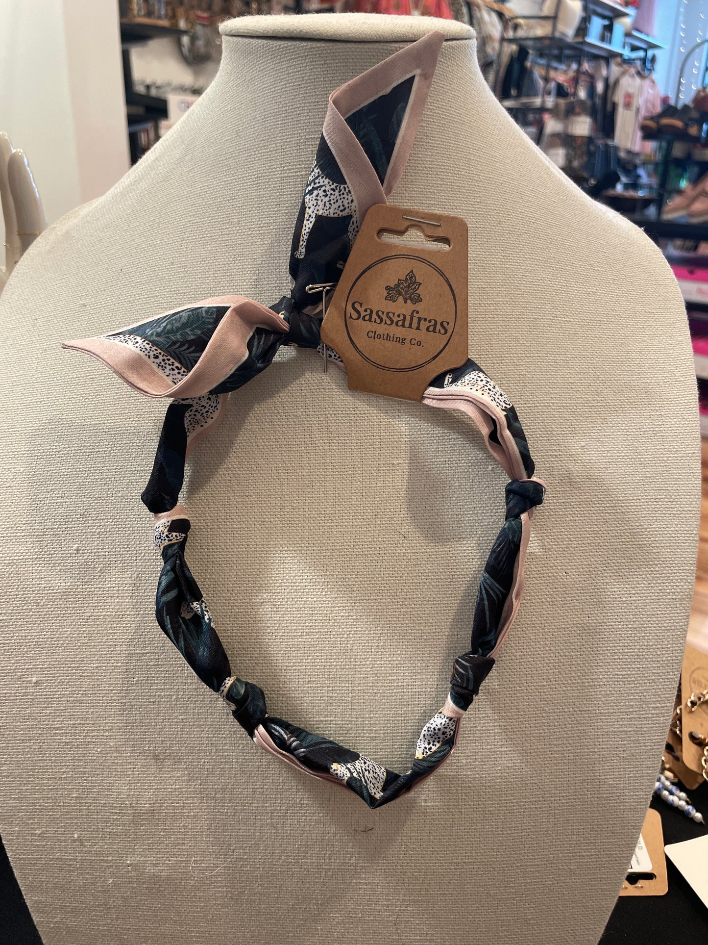 Printed Scarf Necklace