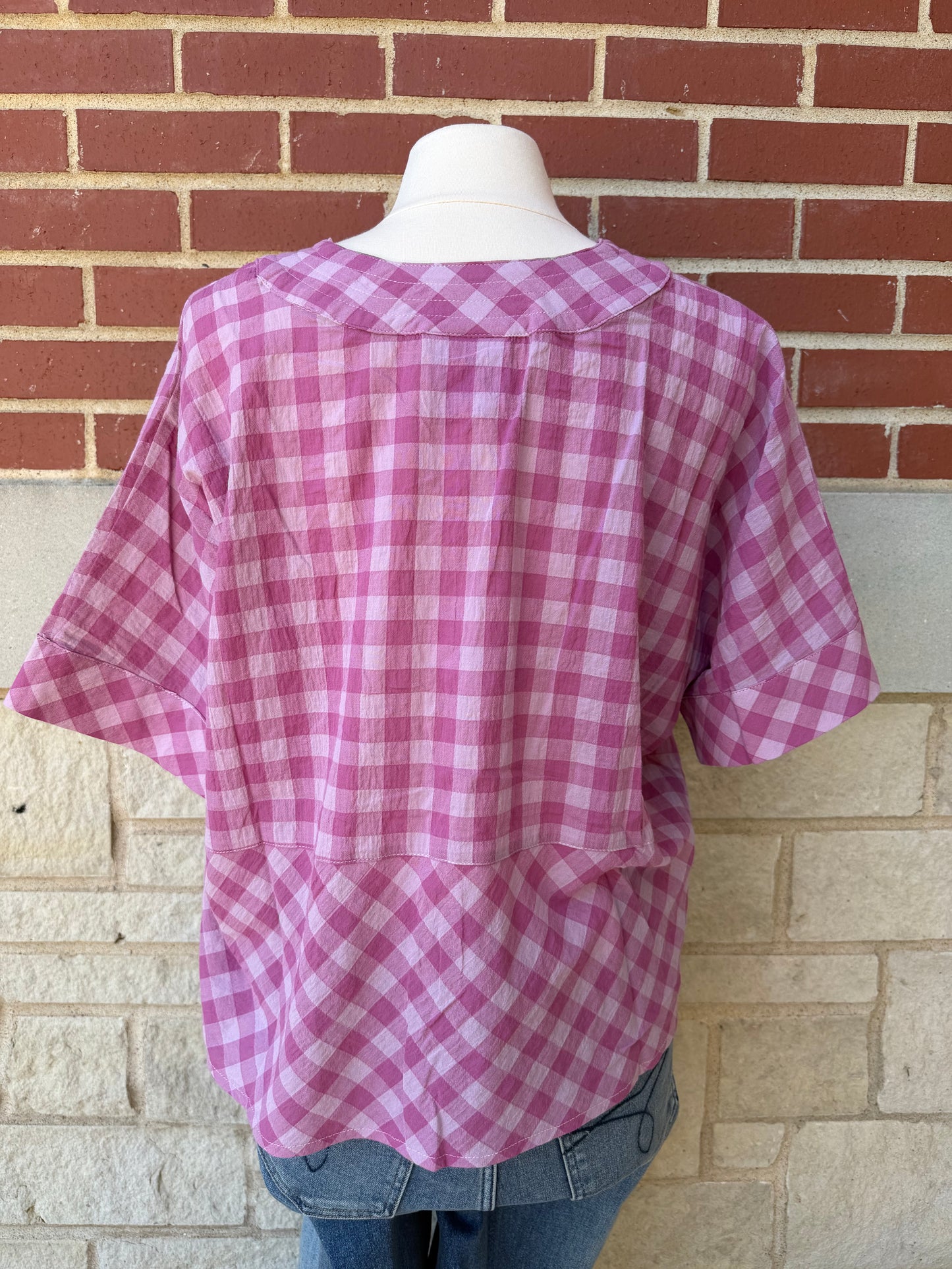 Heritage Check Tie Front Short Kimono