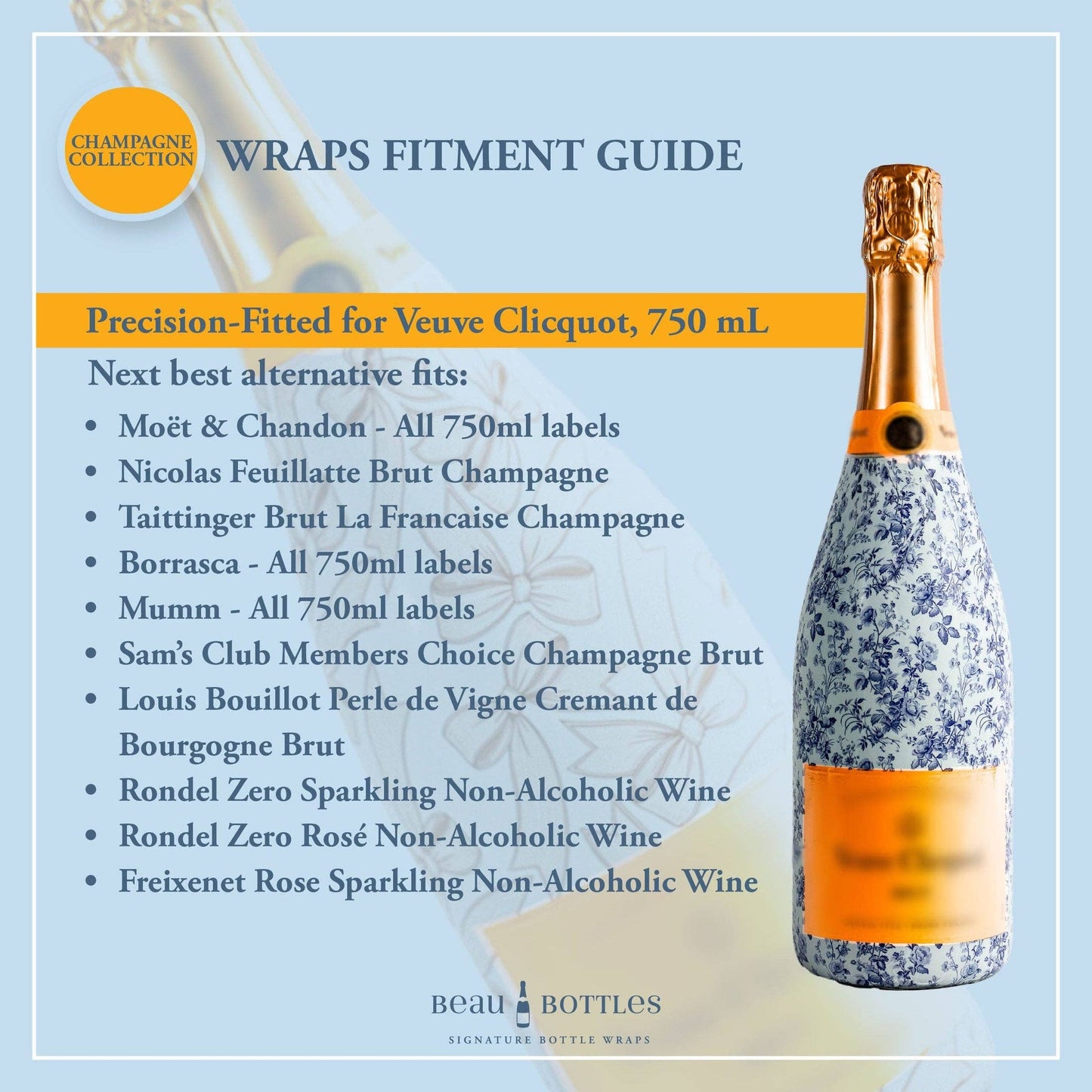 Beau Bottles Cow Girl - Champagne Collection
