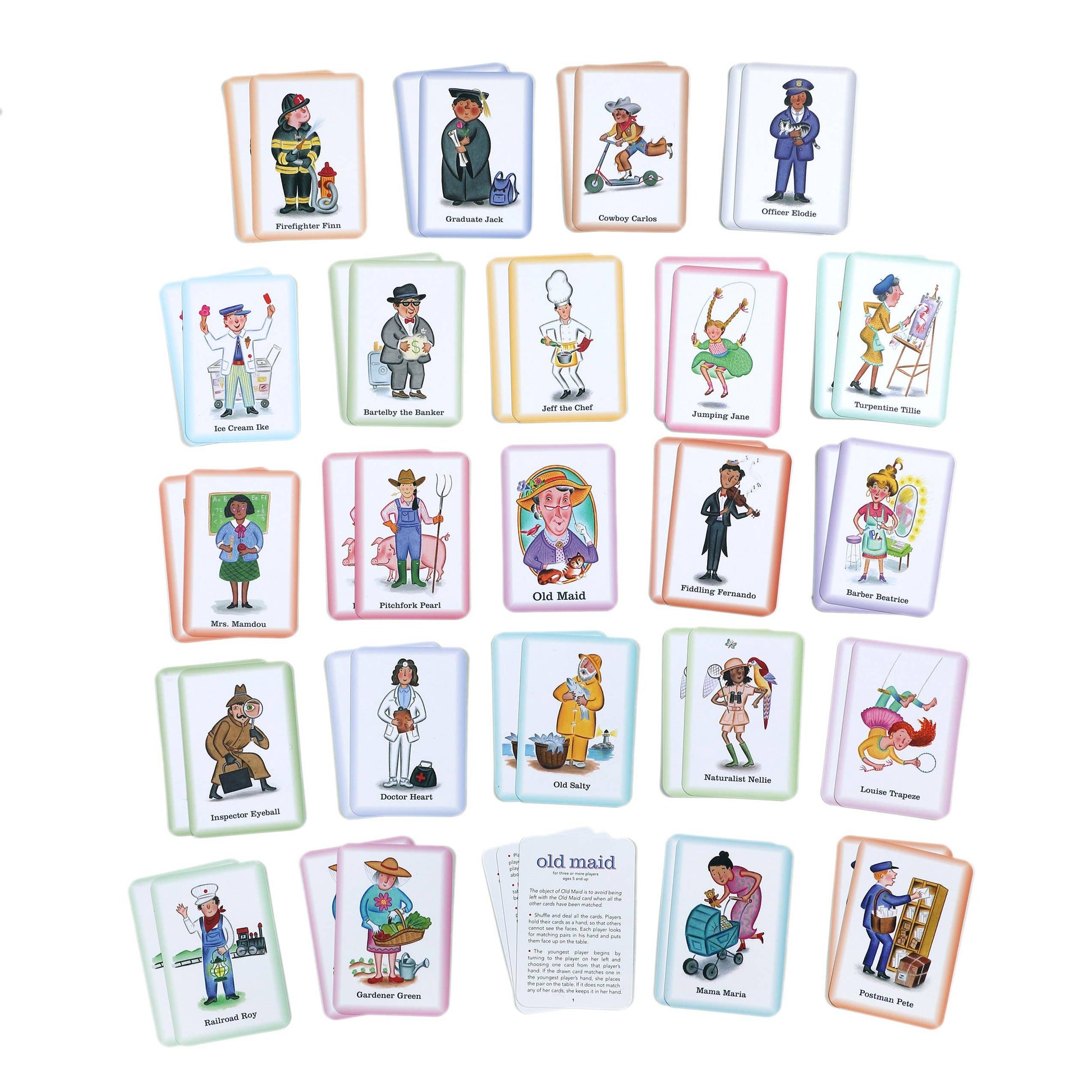 Old Maid Playing Cards eeBoo