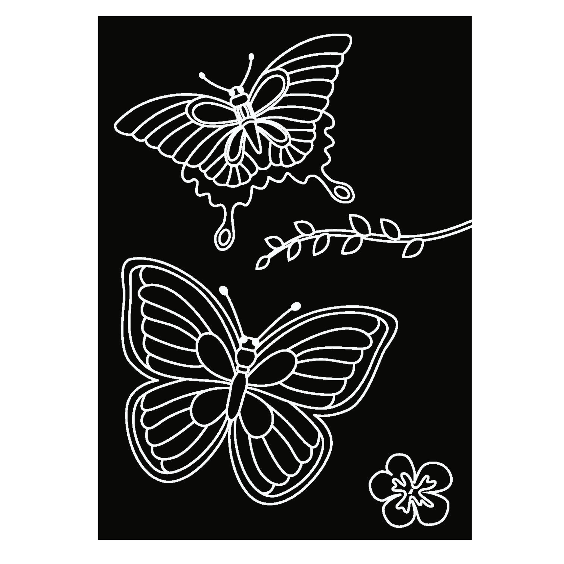 Chalkboard MiniMats Princess & Butterfly Coloring Kit Imagination Starters