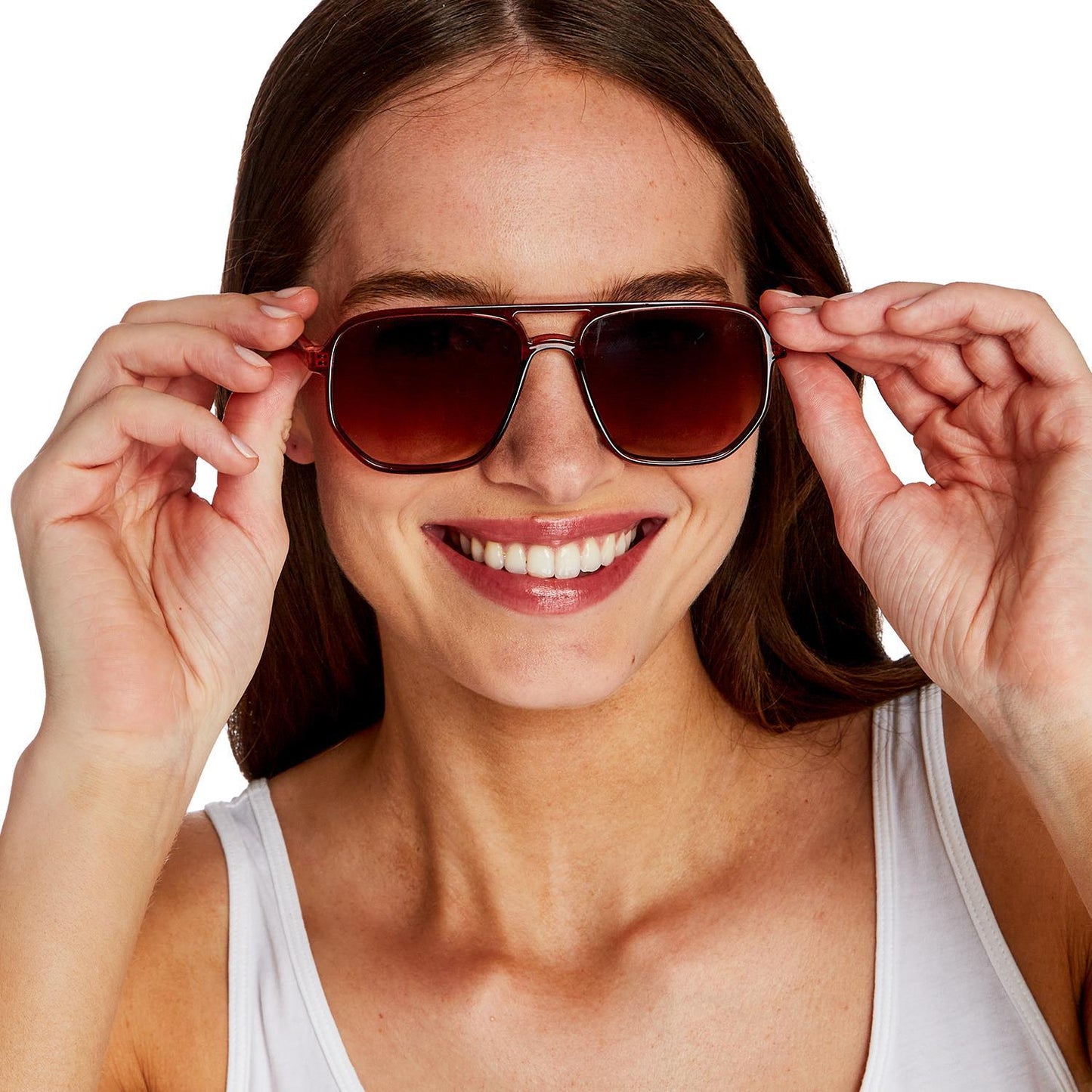Aviator Sunglasses with Snake Print Case