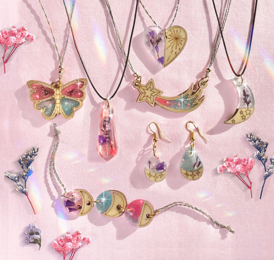 Wood + Resin Charm Jewelry Craft Kit Wish*Craft