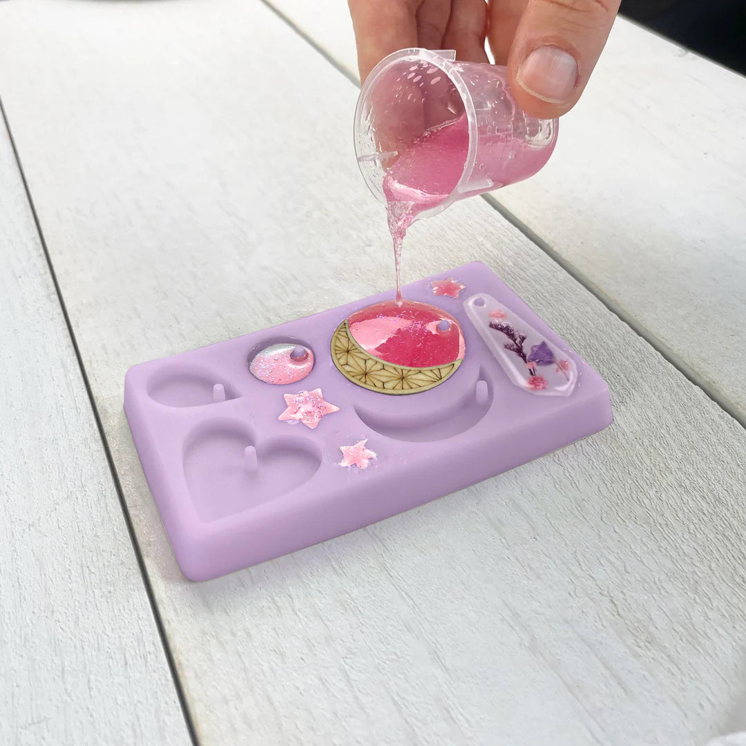 Wood + Resin Charm Jewelry Craft Kit Wish*Craft