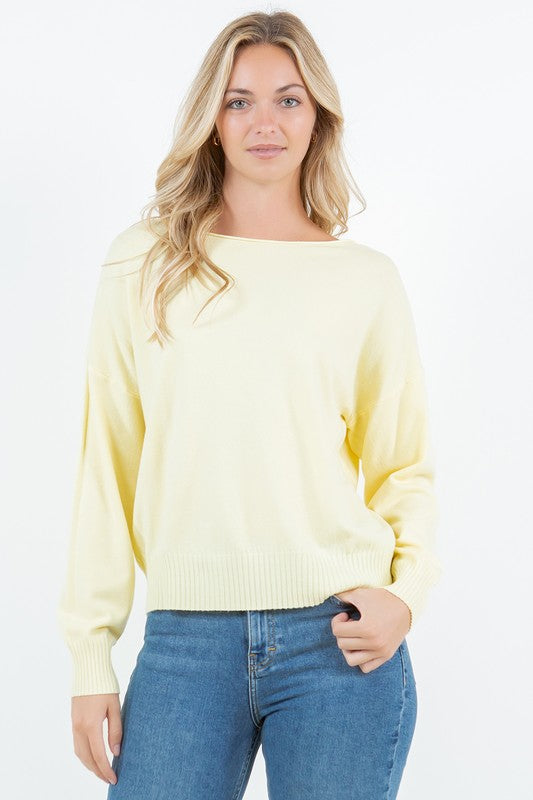 Boat Neck Pullover Sweater Dreamers by Debut