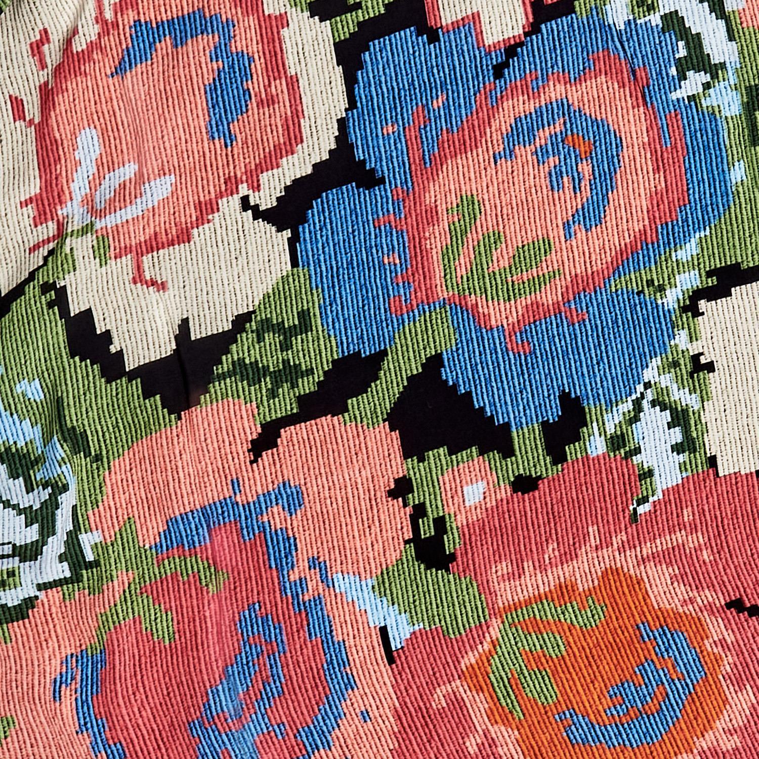 Woven Flower Short Kimono Two's Company