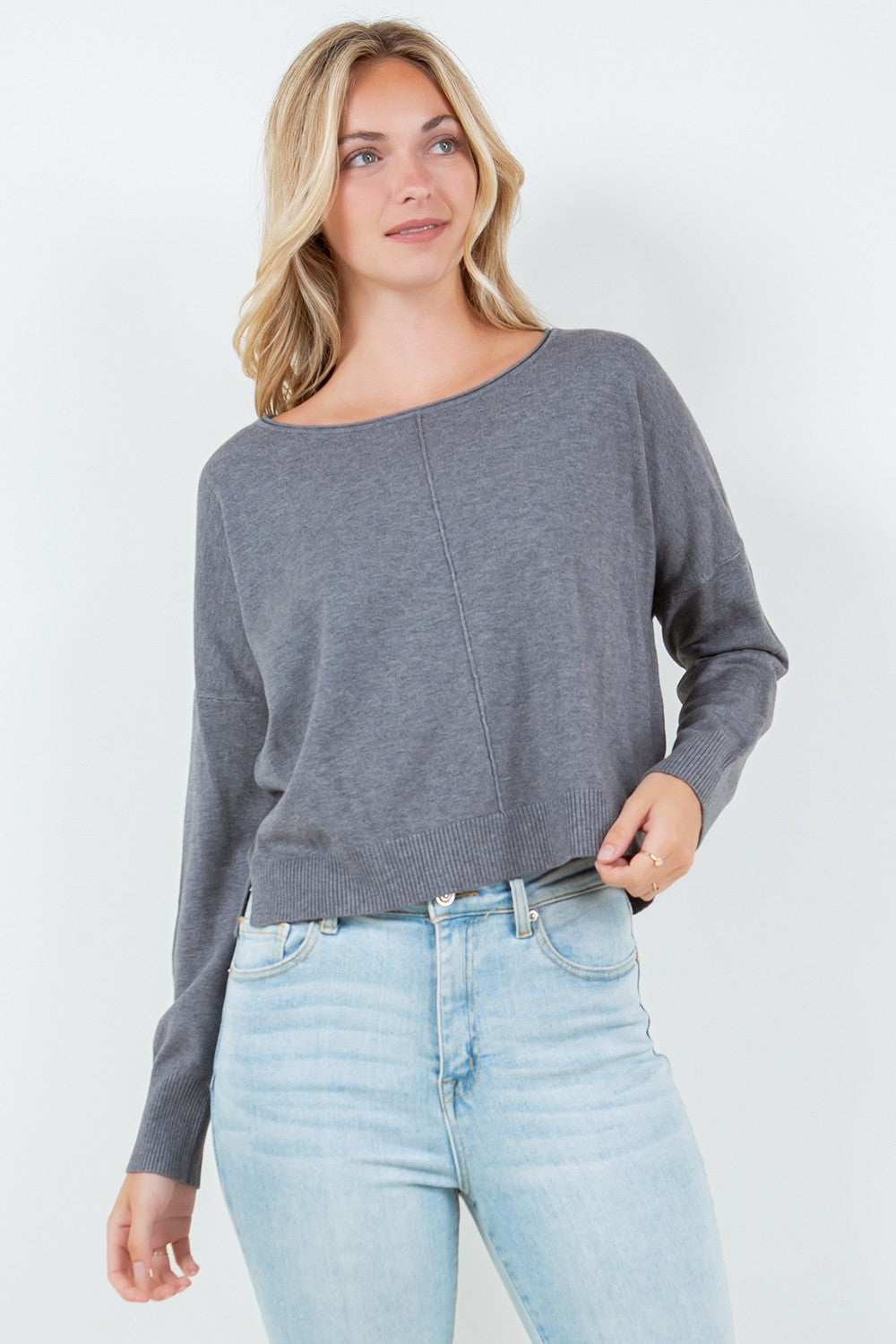 Chic Seam Front Fall Sweater