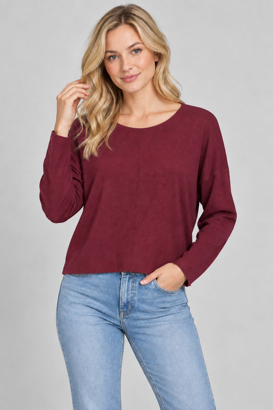 Chic Seam Front Fall Sweater