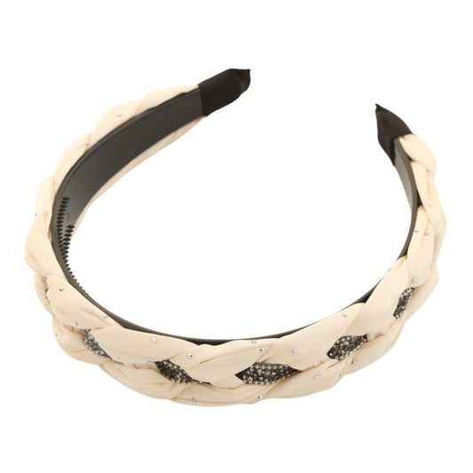 Braided Rhinestone Headband