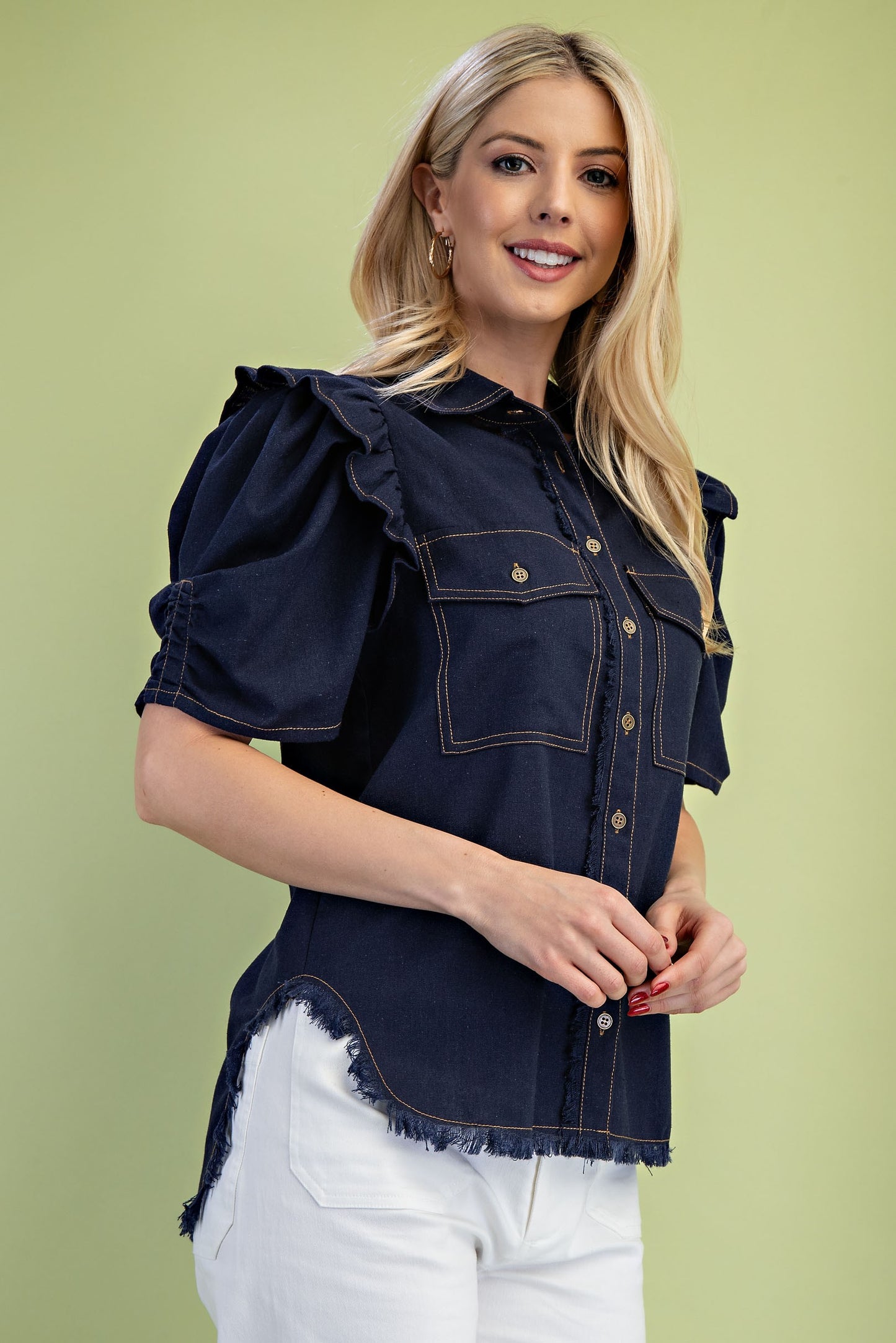 Linen Button Up Shirt