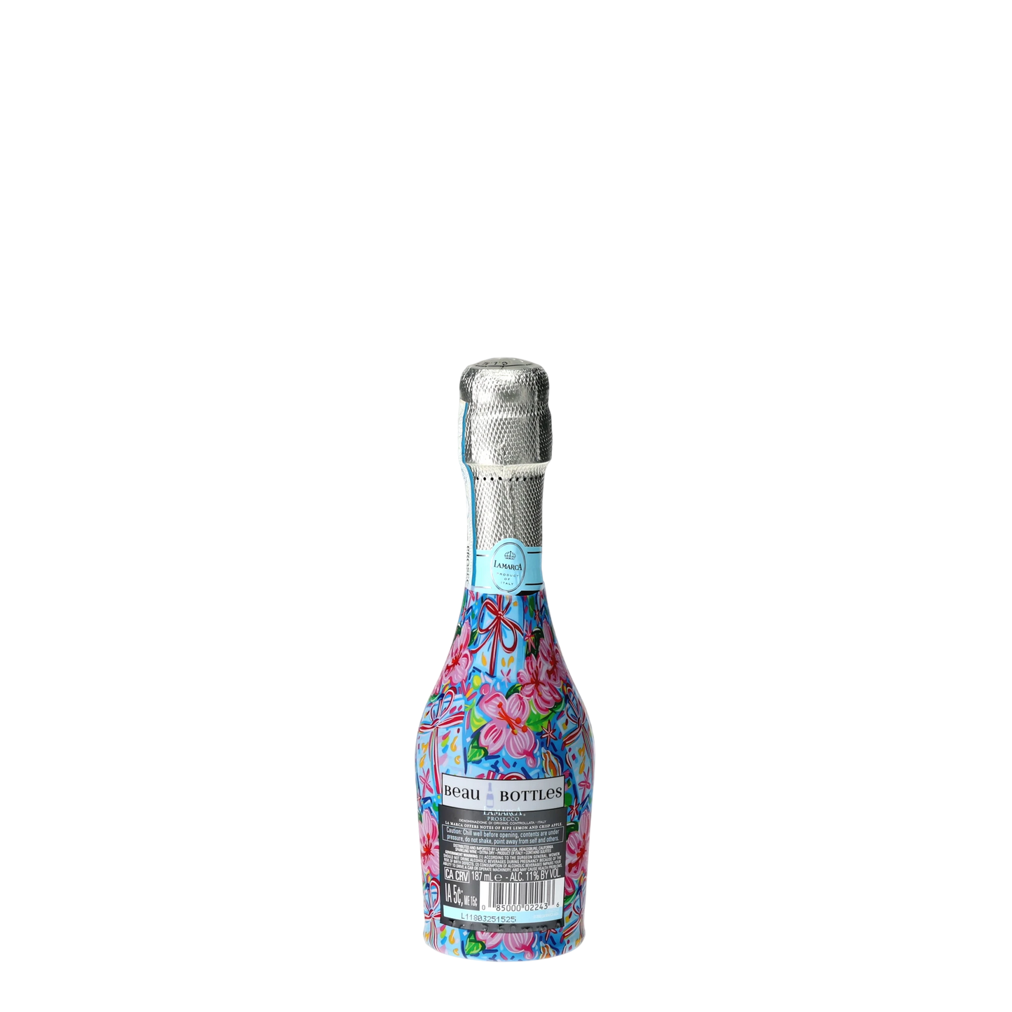 Beau Bottles Happy Birthday Brushed Presents - MINI Prosecco Collection - Set of 6 (Wraps Only)