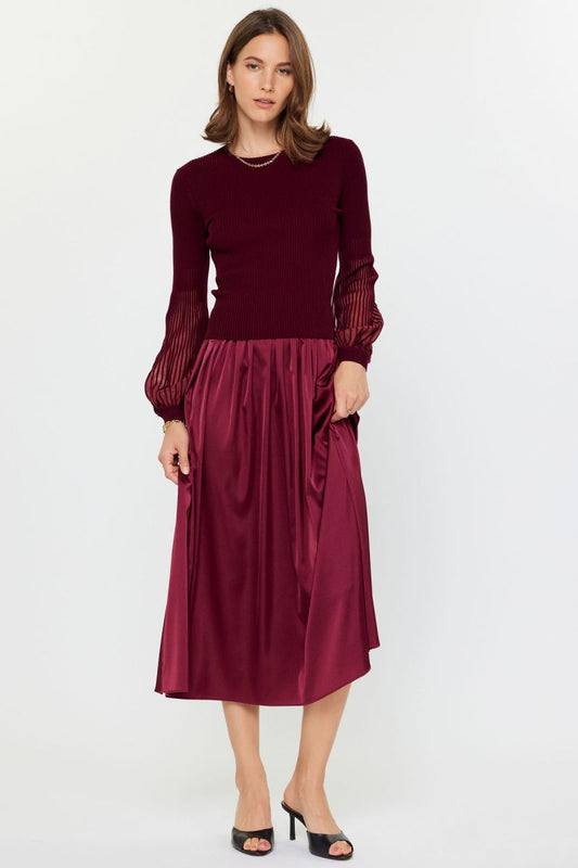 Long Sleeve Round Neck Sweater & Dress Set