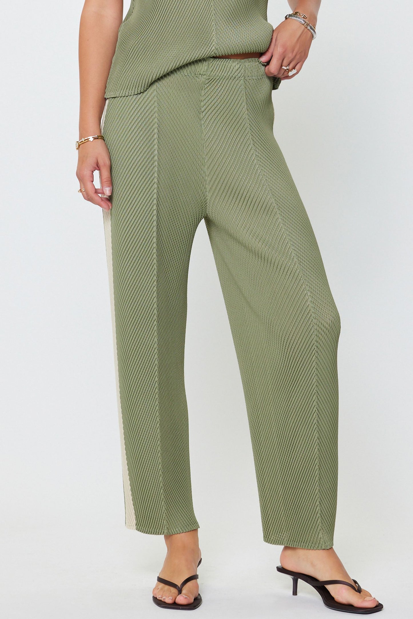 Pleated Tapered Pants