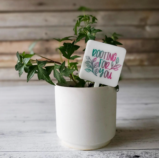 Plant Marker Stake - Rooting for you