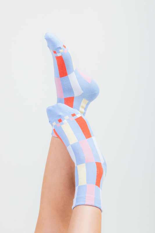 Color block casual socks Very J