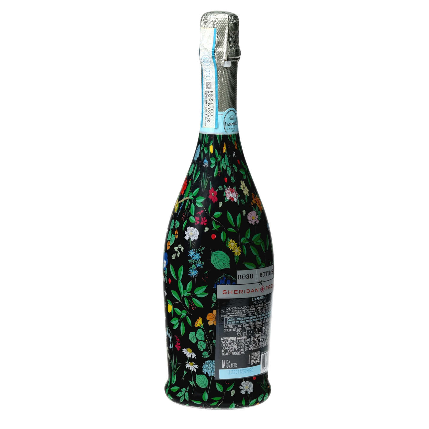 Beau Bottle x Sheridan French Collection - Onyx Wildflower - Prosecco Collection