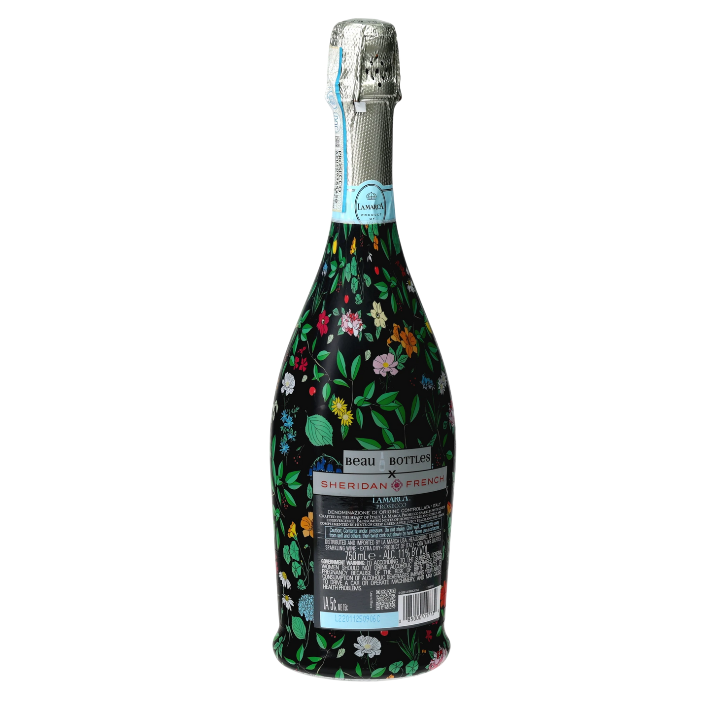 Beau Bottle x Sheridan French Collection - Onyx Wildflower - Prosecco Collection