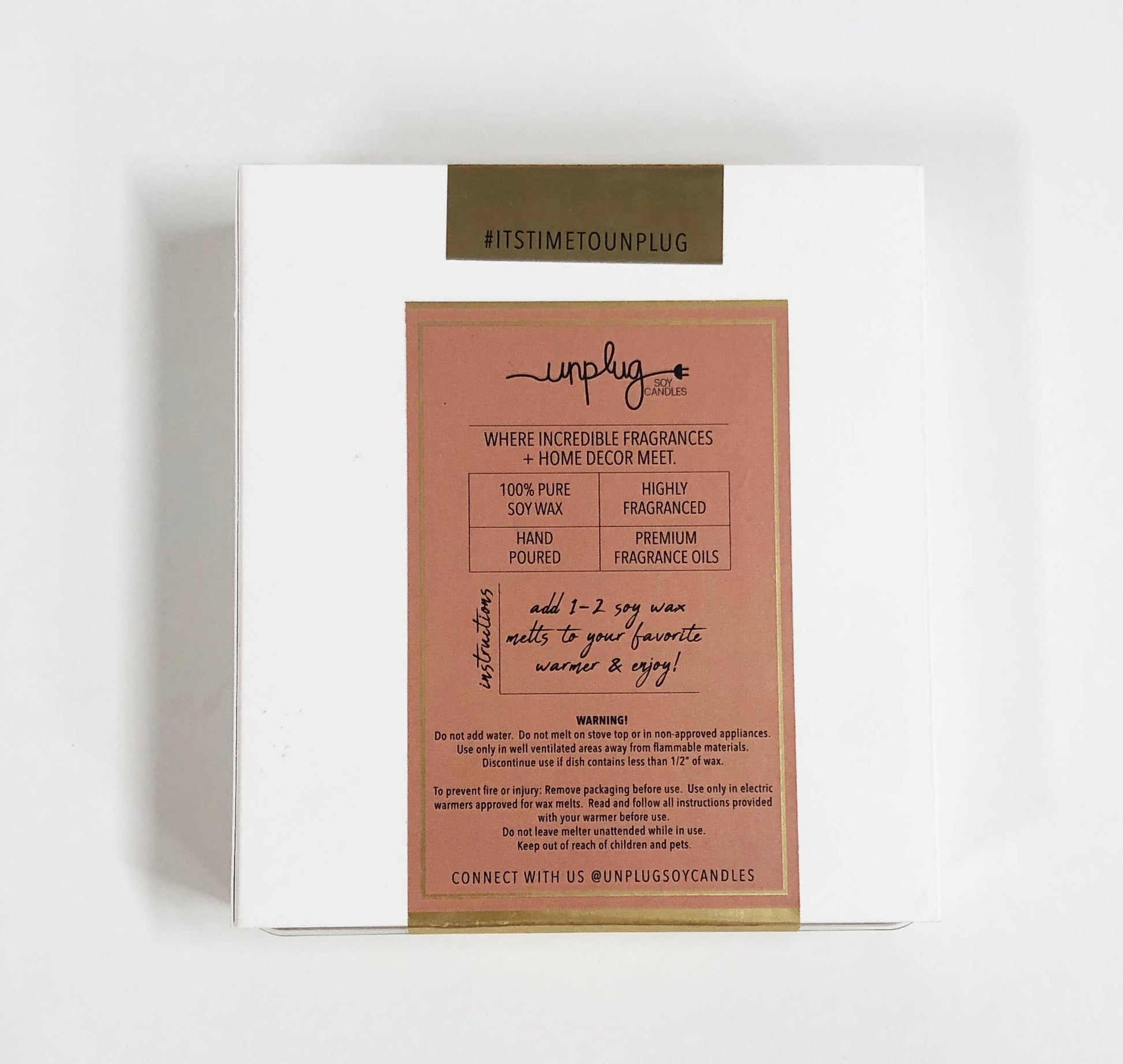 Soy Wax Melts 10 oz Unplug Soy Candles