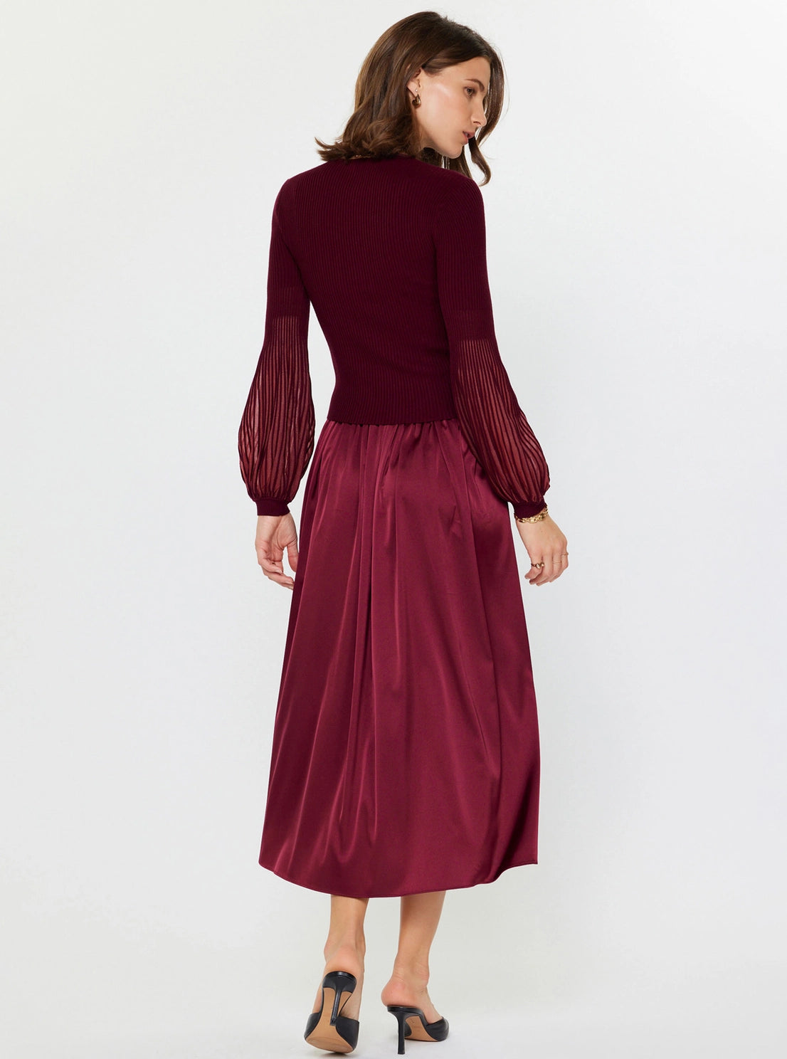 Long Sleeve Round Neck Sweater & Dress Set