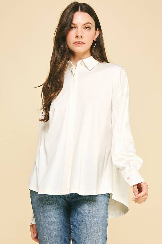 BASIC COLLAR BUTTON DOWN SHIRT