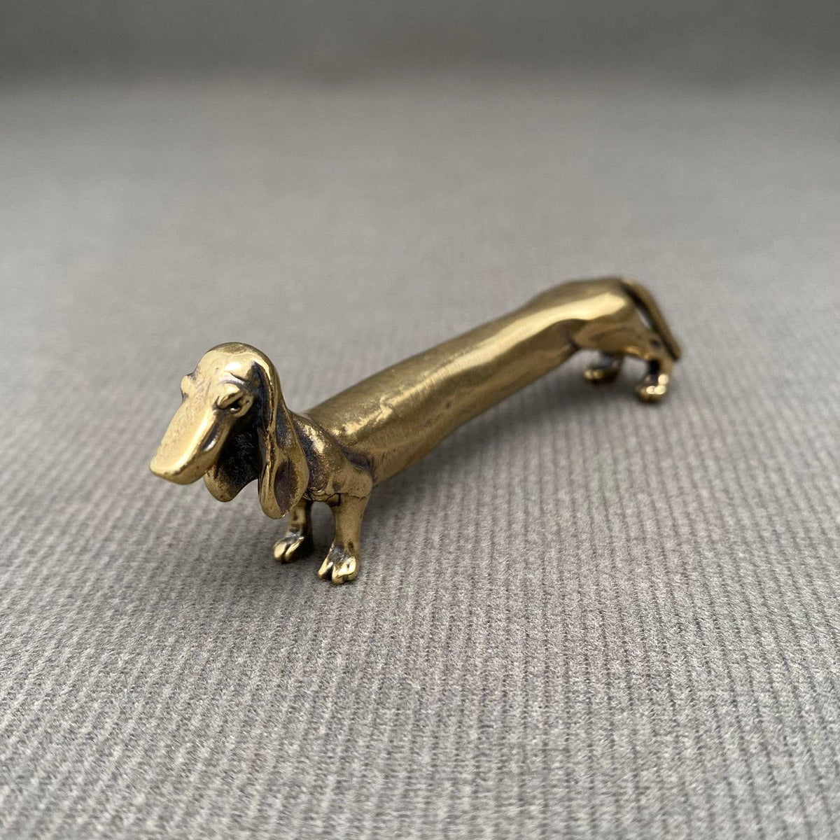 Brass Dachshund Dog Crafts Decoration Desktop Ornaments