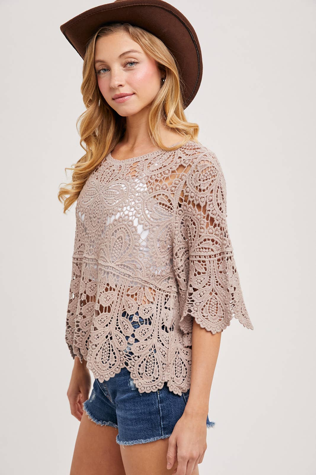 CROCHET LACE TOP