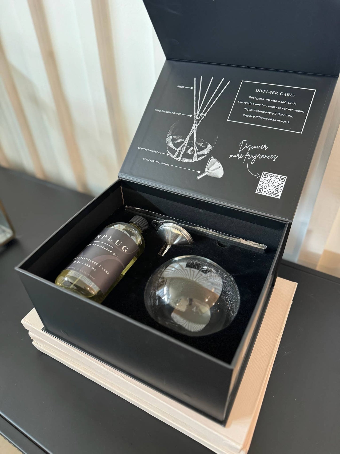Luxe Reed Diffuser I Oil Diffuser Set Unplug Soy Candles