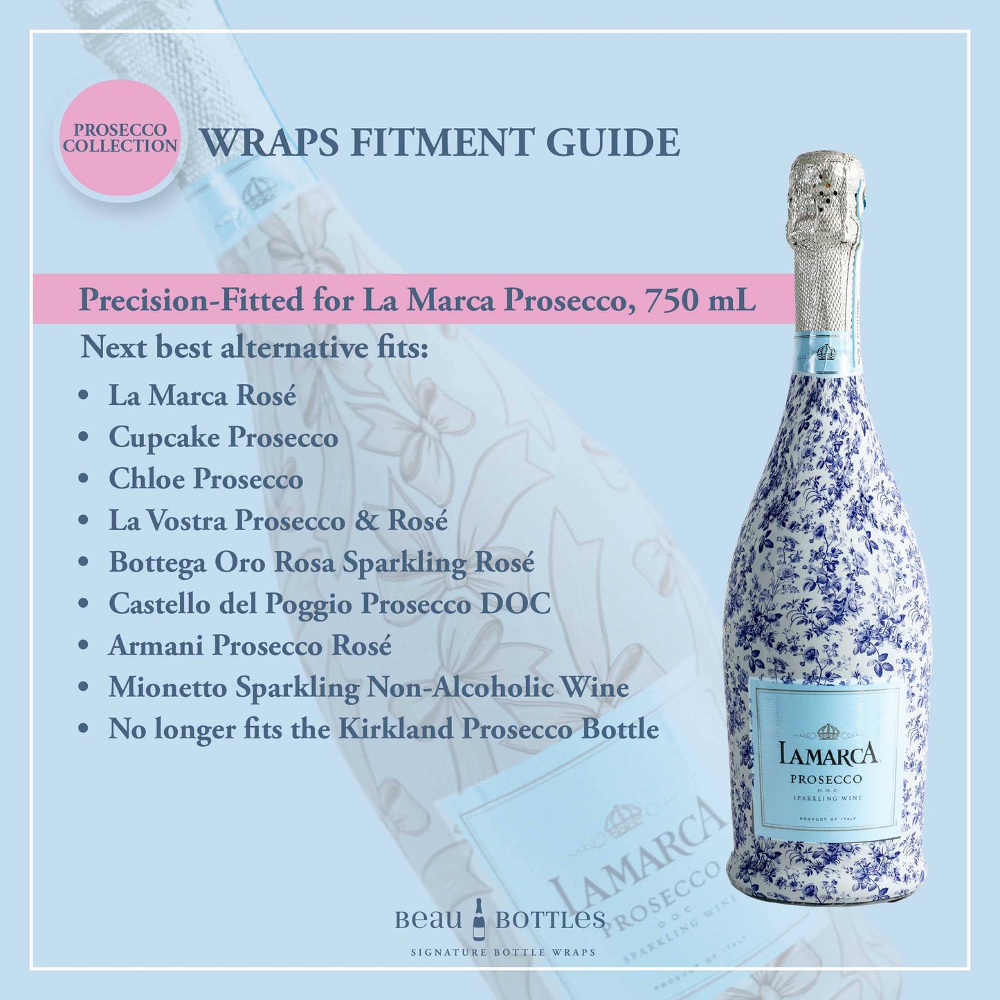 Beau Bottles Birthday Patisserie- Prosecco Collection