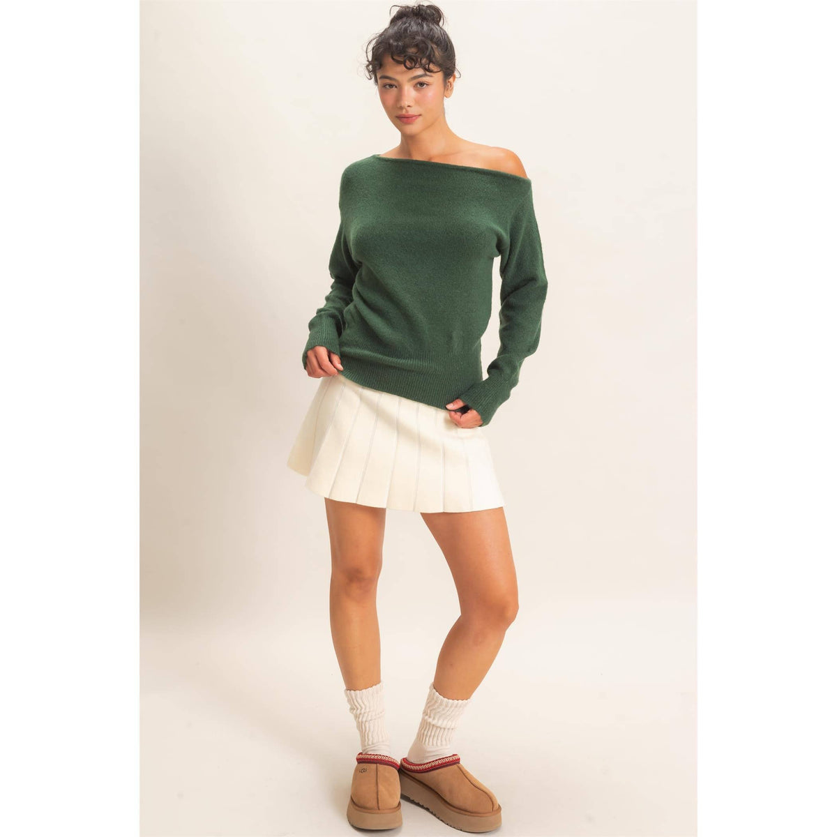 Off The Shoulder Sweater Top
