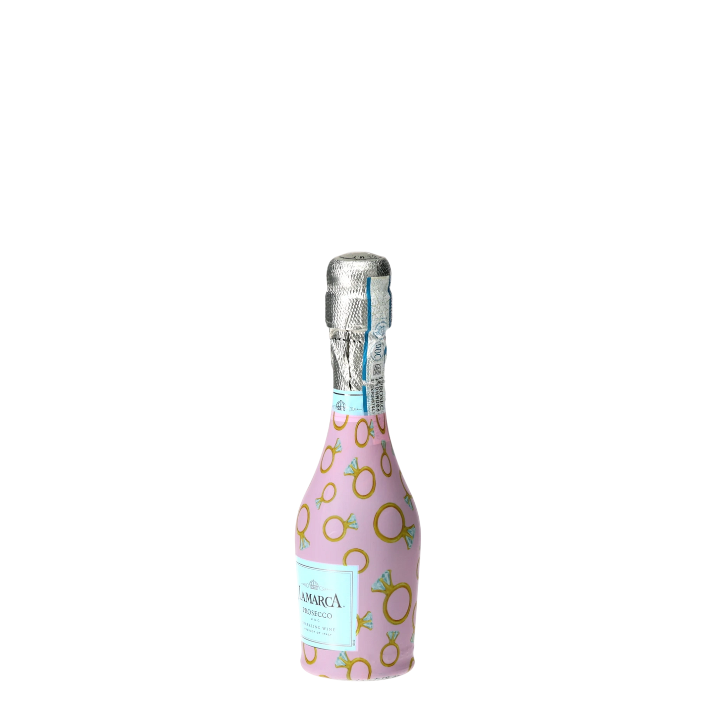 Beau Bottles Pink Engagement Ring - MINI Prosecco Collection - Set of 6 (Wraps Only)