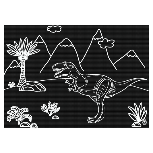 Chalkboard MiniMats Dino & Truck Coloring Kit Imagination Starters