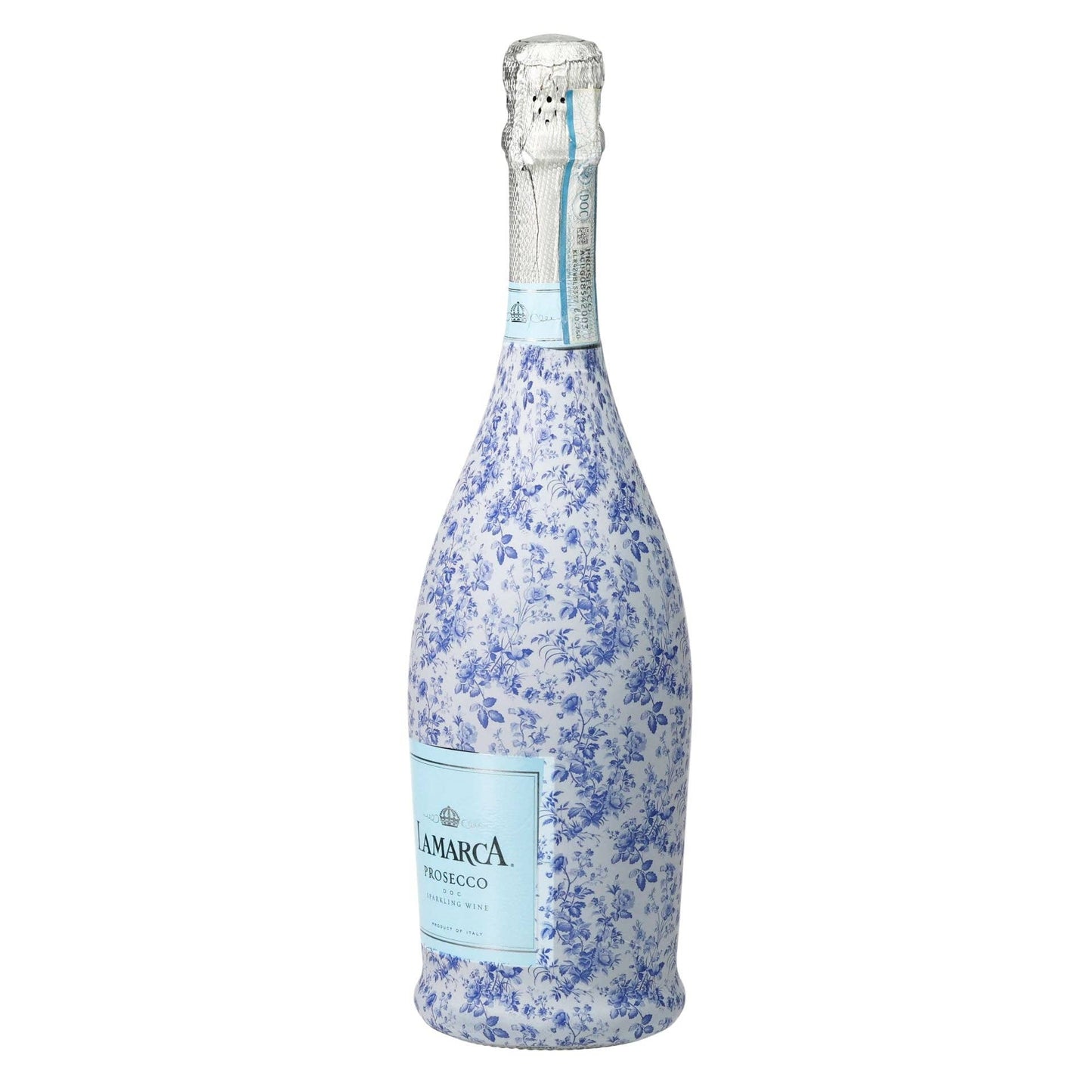 Beau Bottles Grandmillennial Blue Floral - Prosecco Collection