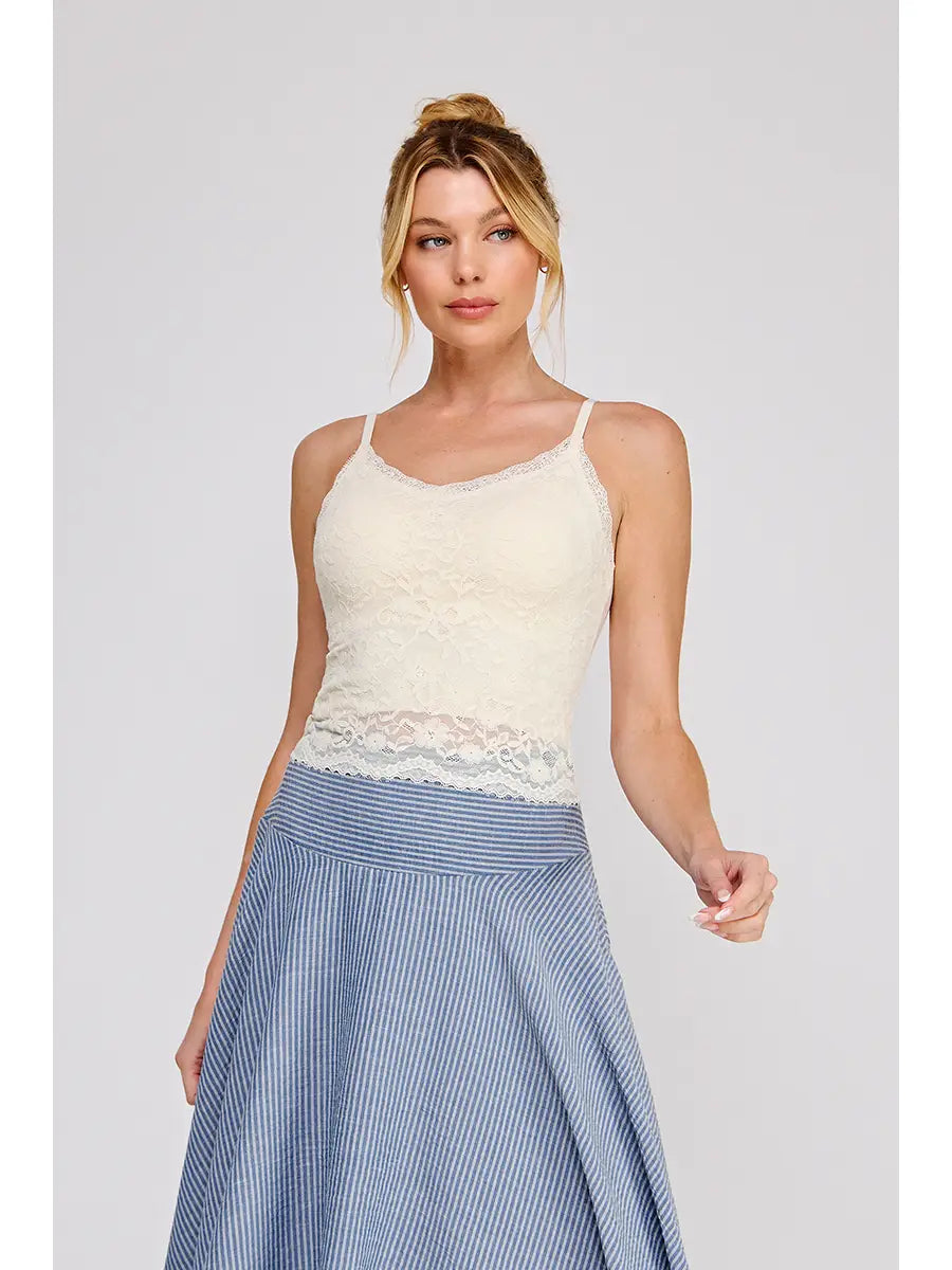 Floral Lace Knit Bralette