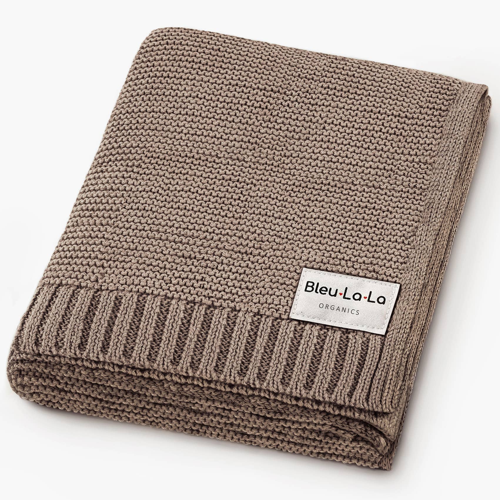 100% Organic Luxury Cotton Swaddle Receiving Baby Blanket Bleu La La