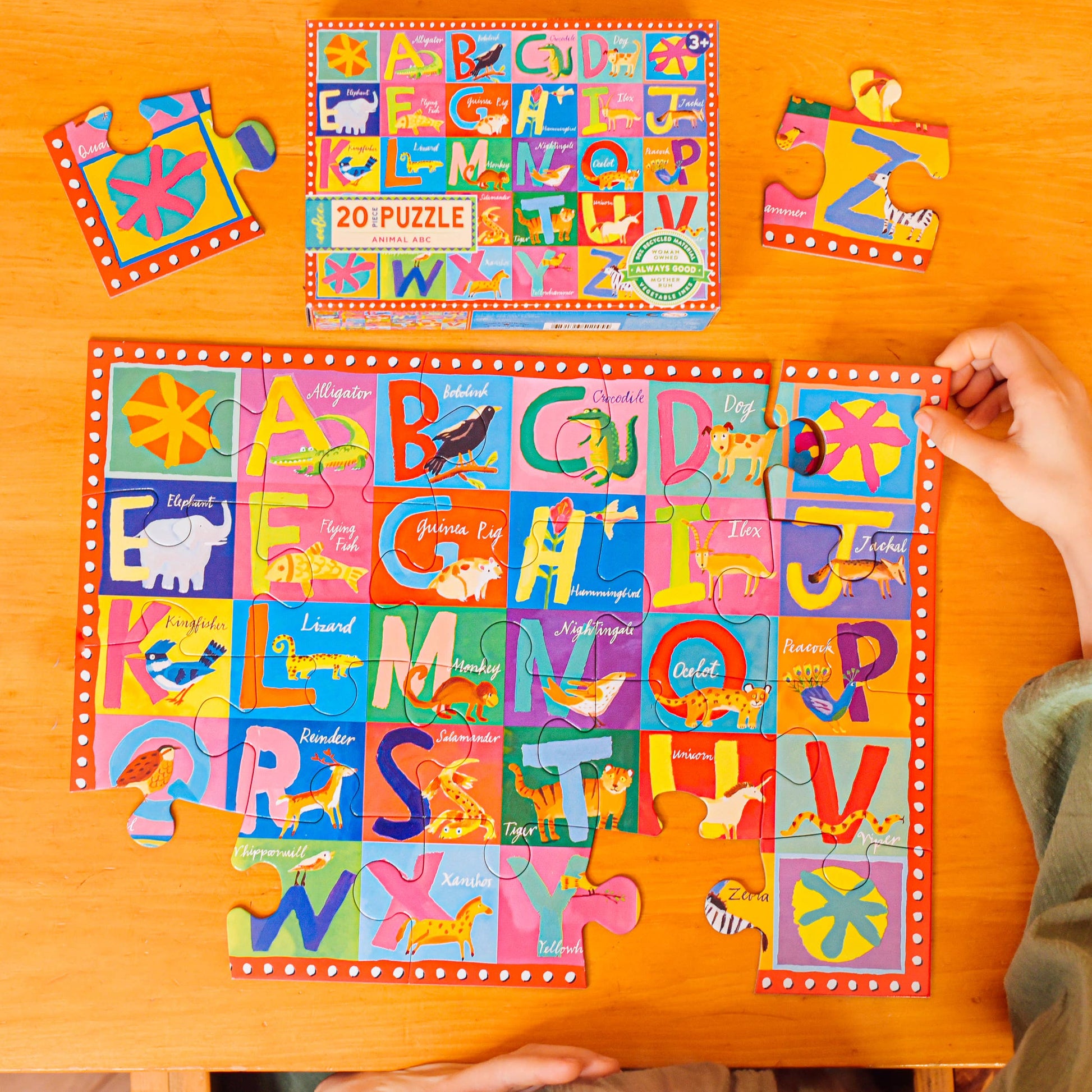 Animal ABC 20 Piece Puzzle eeBoo