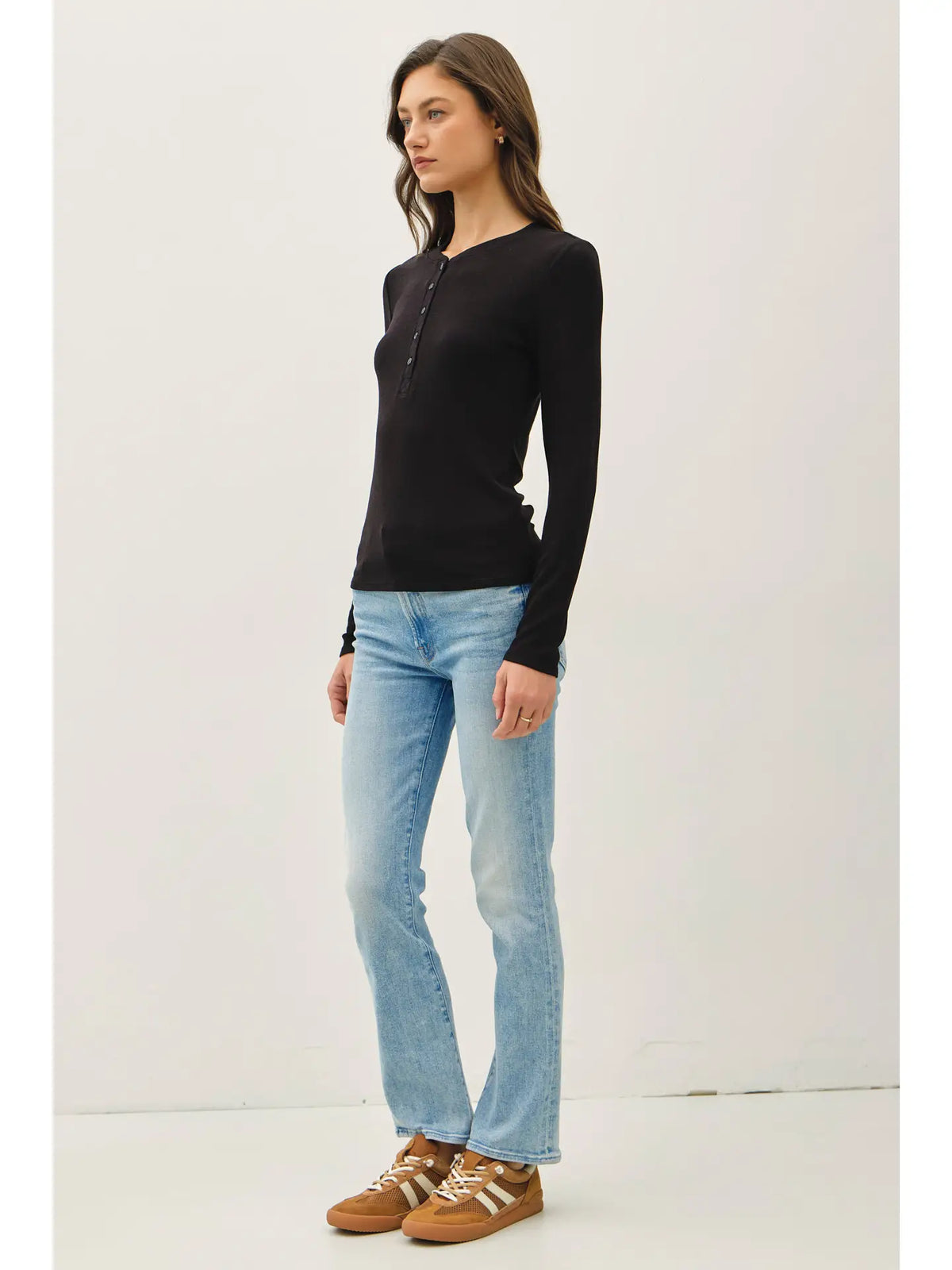 Modal Classic Ribbed Henley