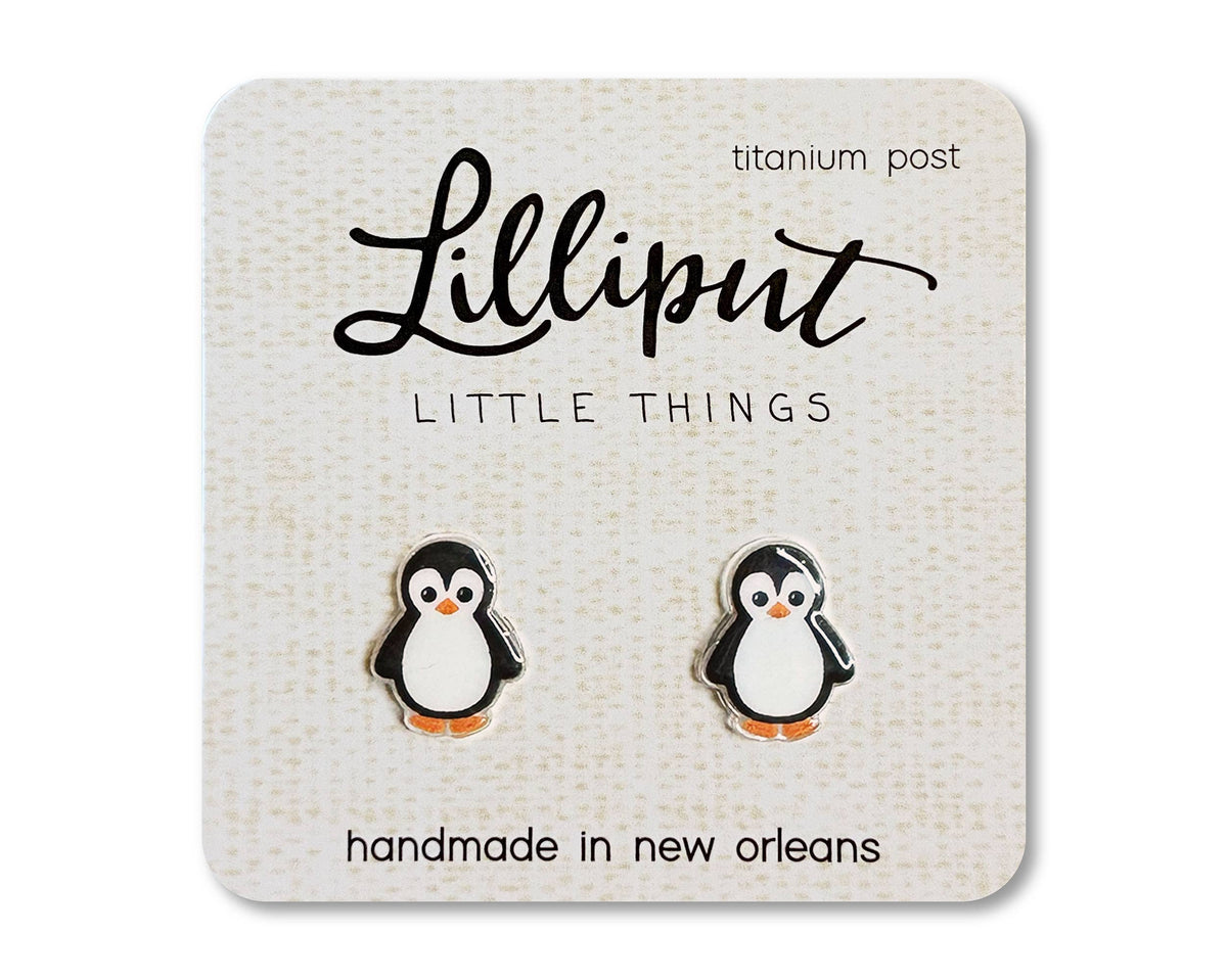 Penguin Earrings // Cute Animal Earrings