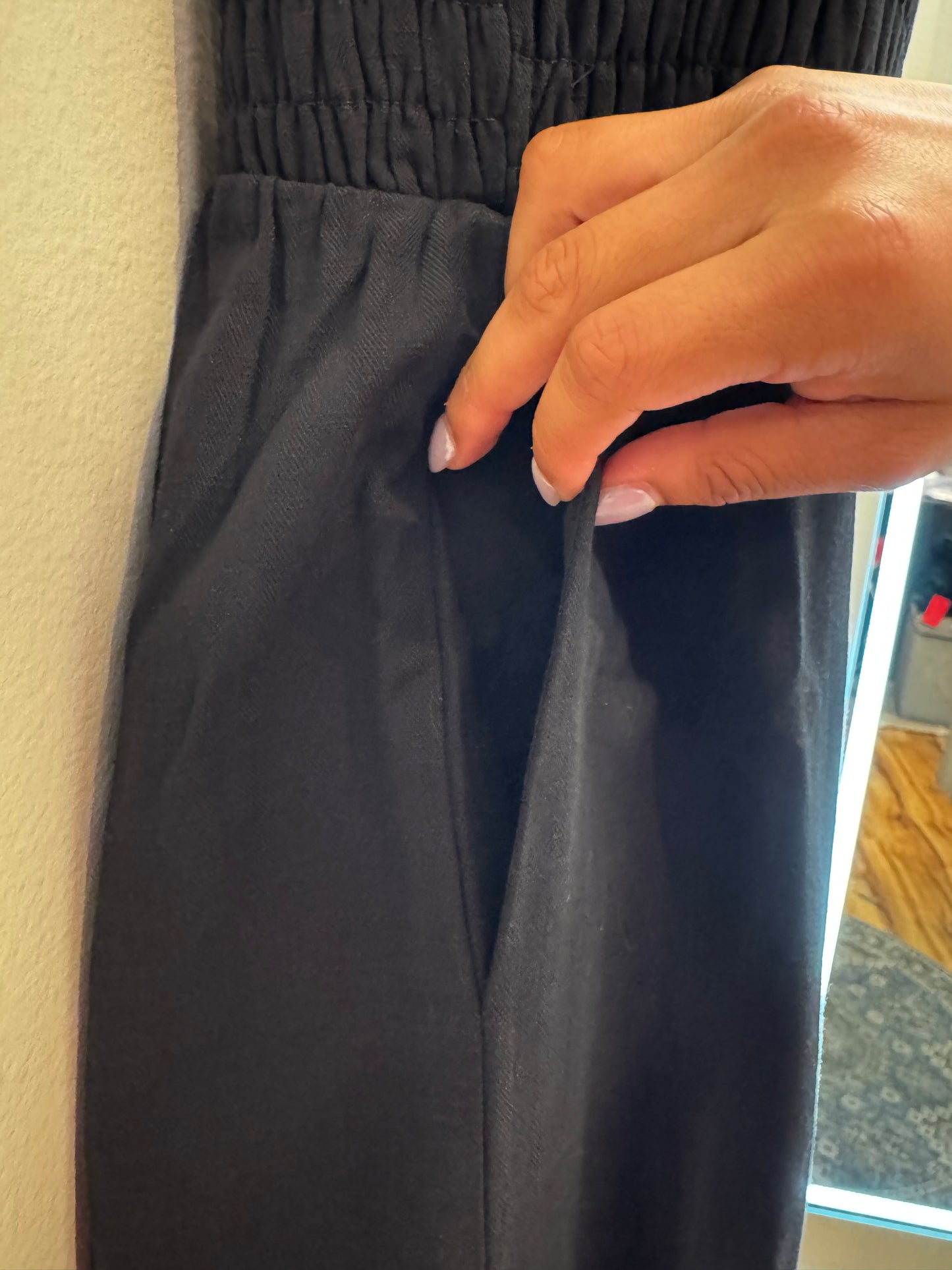 Kohde Wide Leg Smocked Jumpsuit