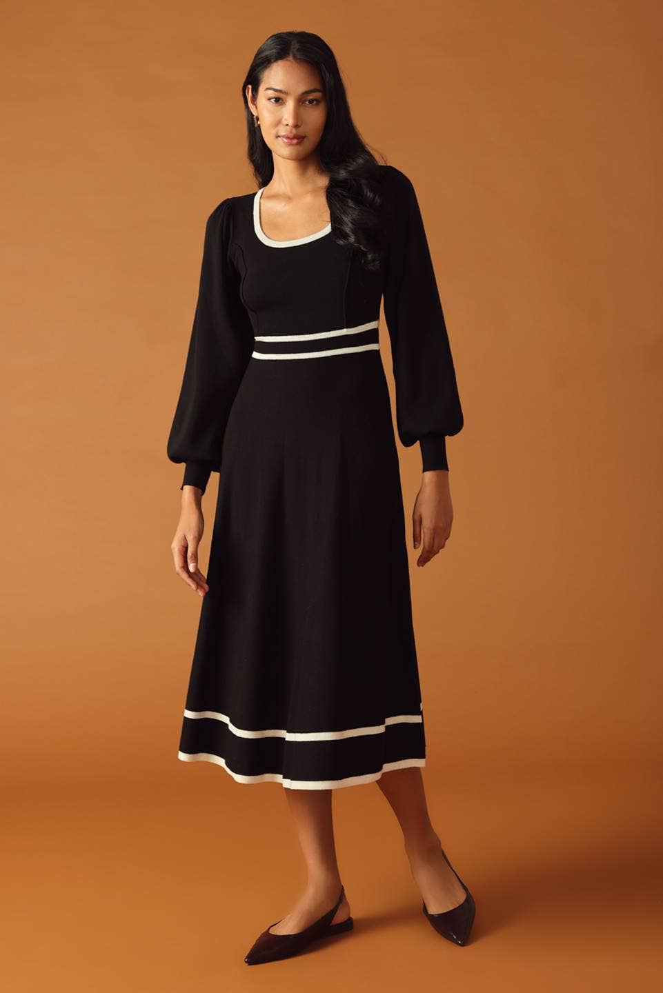 Sweater knit midi dress