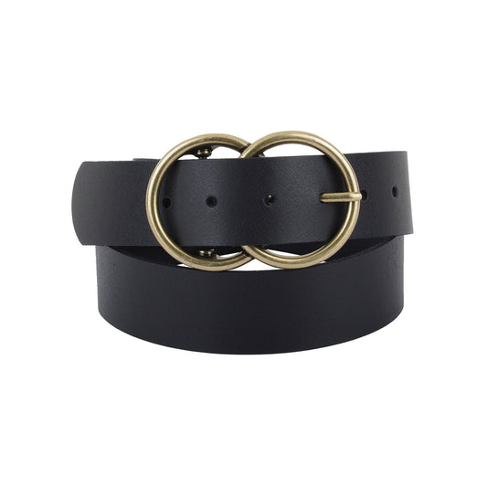 Wide Double Circle Buckle Belt Most Wanted USA