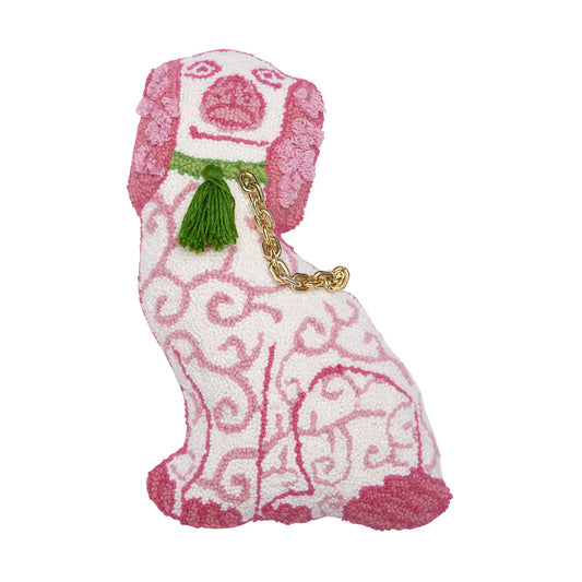 Shaped Chinoiserie Dog Hook Pillow Peking Handicraft