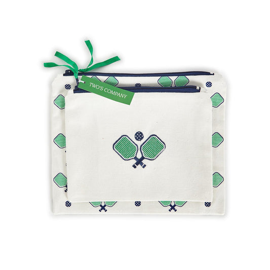 Pickleball Set of 2 Multipurpose Pouches Two's Company