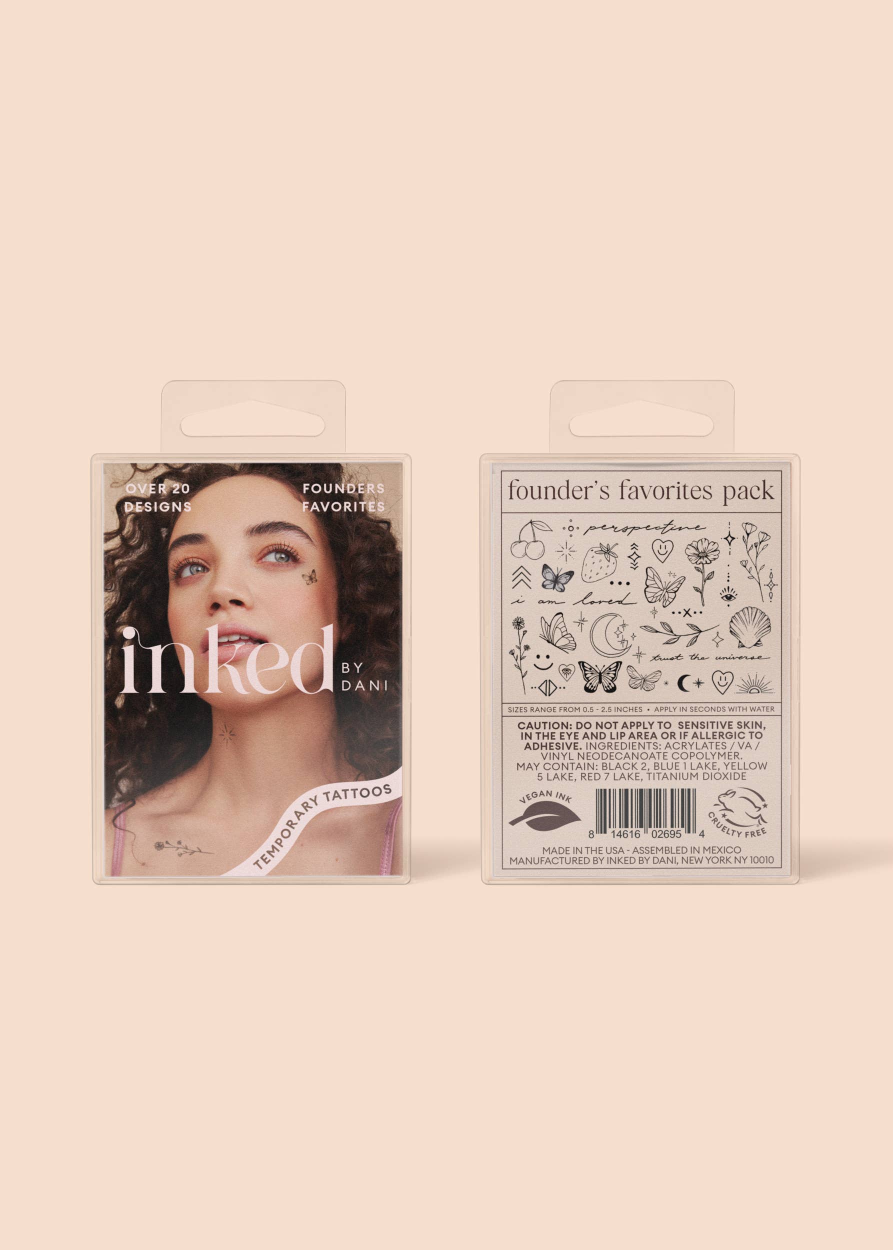 Founders Favorites Temporary Tattoo Pack INKED by Dani