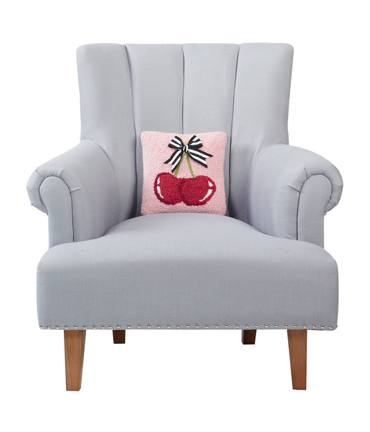 Cherries W/Ribbon Hook Pillow Peking Handicraft