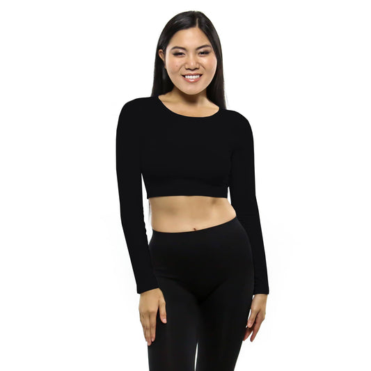 Crop Top With Long Sleeves Skinnytees