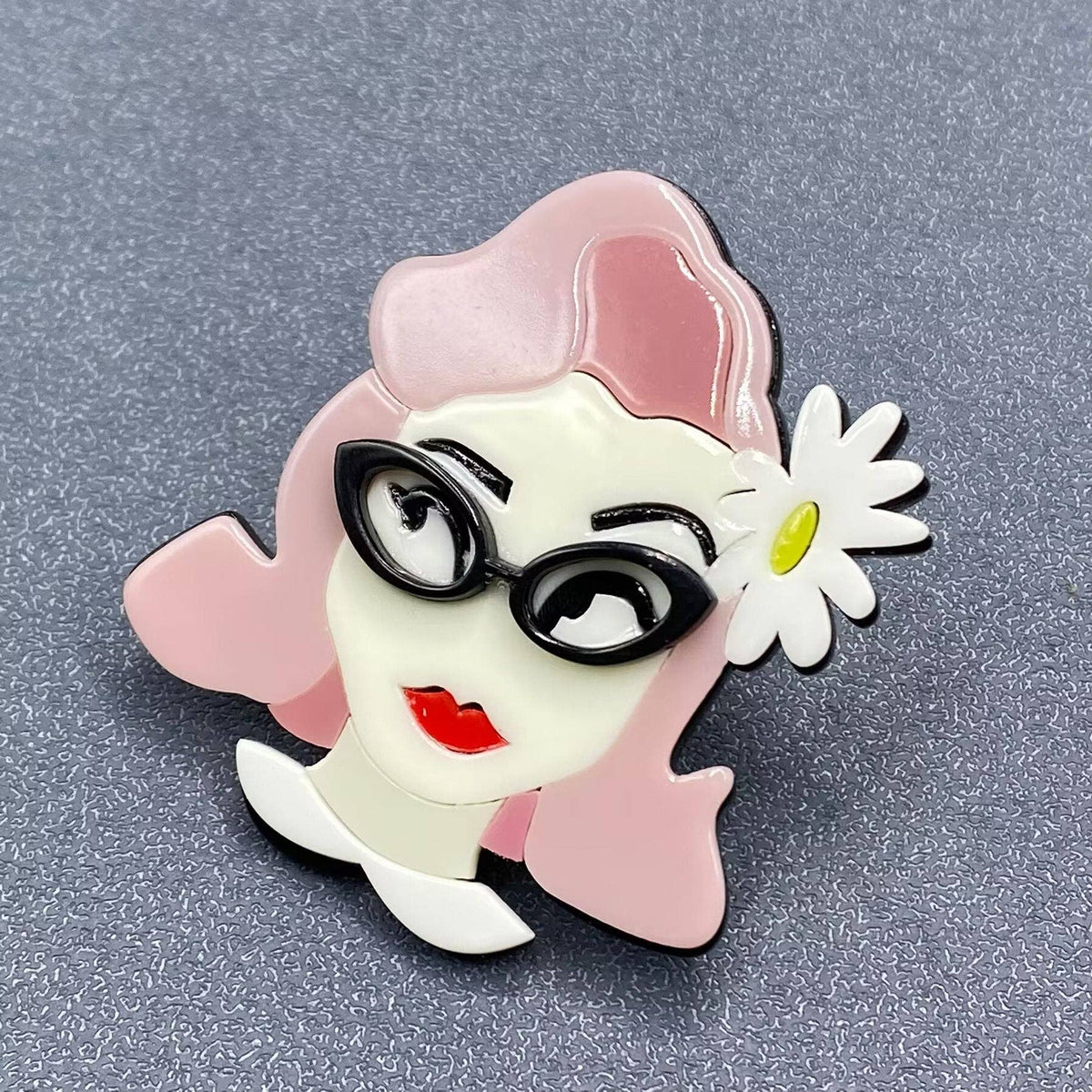 Creative Beauty Acrylic Brooch - MIO63666