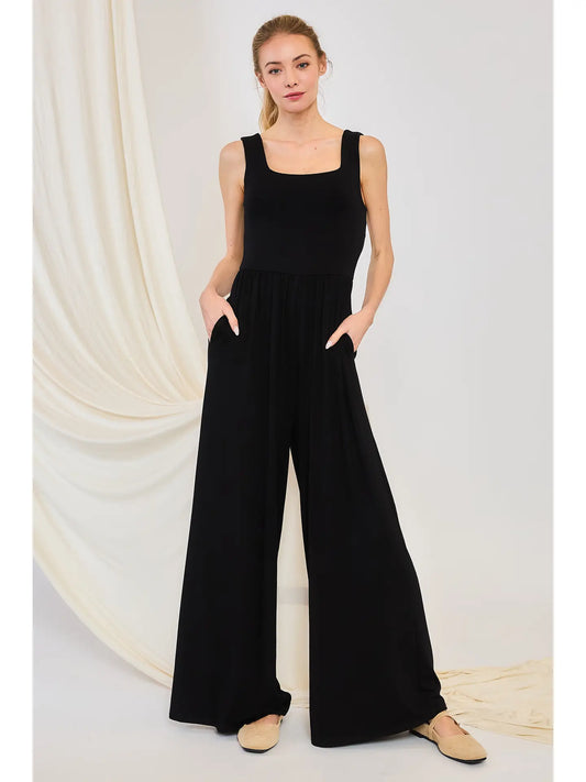 Square Neck Tank Jumpsuit