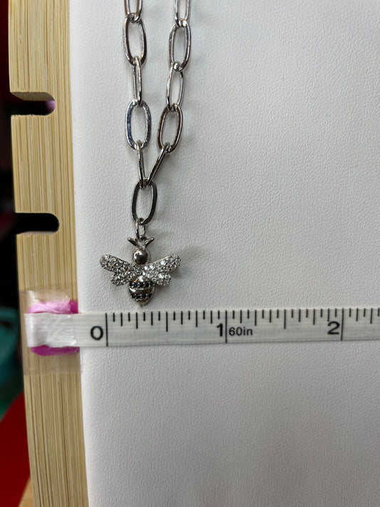Medium Crystal Studded Bee Charm
