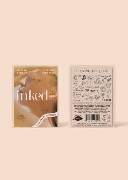 Heaven Sent Temporary Tattoo Pack INKED by Dani