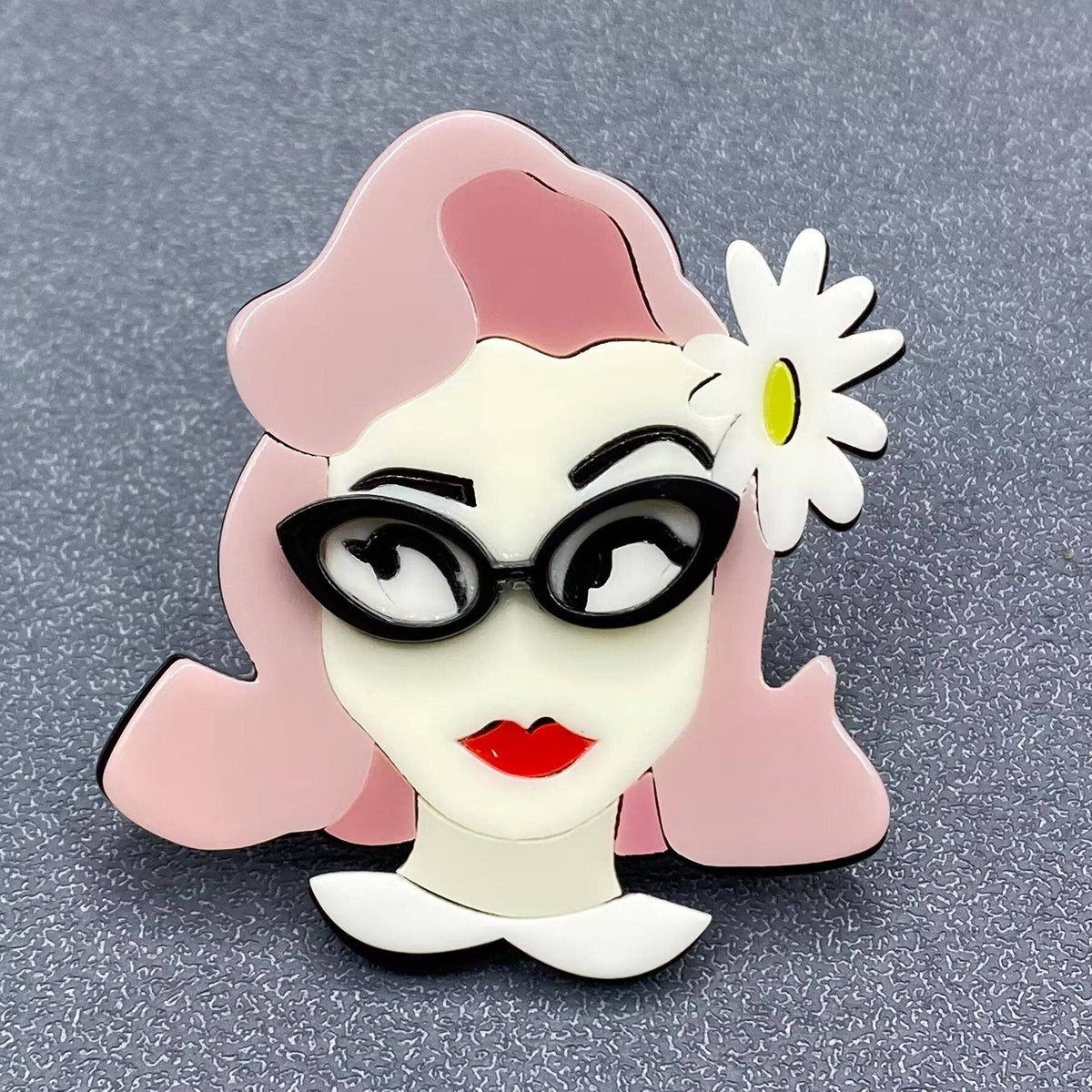 Creative Beauty Acrylic Brooch - MIO63666
